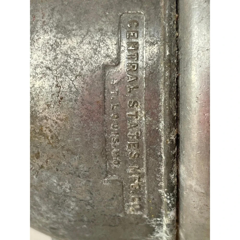 Vintage Central States Mfg Co Hand Crank Juicer St Louis MO Metal Silver OS